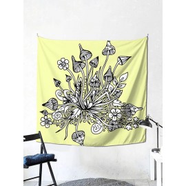 1PC Mushroom Cartoon Printing Tapestry Home Decor Living Room Bedroom Photo Prop Wall Art Tapestries