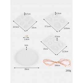 25PCS DIY Making Set Planet Pattern Pendant Mirror Crystal Epoxy Silicone Mold Handmade Art Home Decor Jewerly Wall Decor