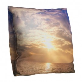 3D Double-sided Ocean Beach Sunset Printed Art Throw Pillowcases Home Sofa Office Car Cushion Cover