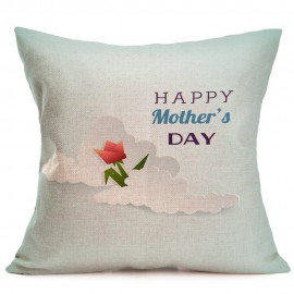 43x43cm Mother’s Day Cotton Linen Pillow Case Cushion Cover Home Car Decor