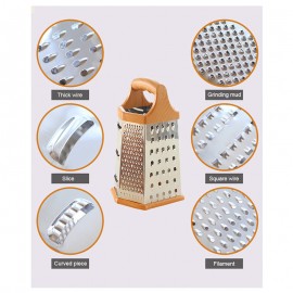 6-sided Stainless Steel Manual Vegetable Cutter for Strainer Kitchen Vegetable Dicer