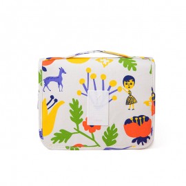 Cartoon Pattern Business Travel Hook Wash Bag Portable Large Capacity Cosmetics Storage Bag