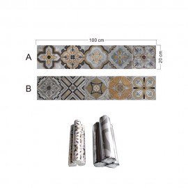 Floor Tiles Diagonal Wall Stickers Desk Wardrobe Decoration Art Mural Bathroom Waist Line PVC Wall Decals