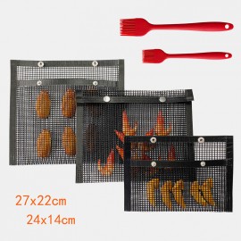 Non-Stick Mesh Grilling Bag For Outdoor Picnic Tool  Non-Stick BBQ Bake Bag Barbecue Accessories