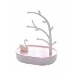 Swan Lake Jewelry Storage Box Removable Double Layers Storage Rack